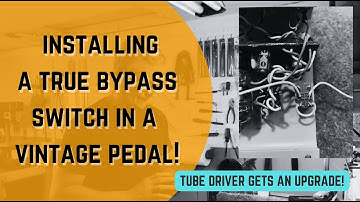 Adding A True Bypass Footswitch To A Guitar Pedal.