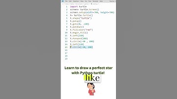 Draw a Red ❤️ Using Python Turtle #shorts #python #pythonturtle