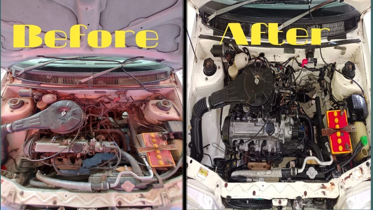 How To Clean Engine Of Car Cleaning OF Engine SK Quick Automatic Car