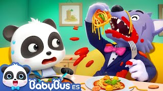 Primera Vez de Lobo en el Restaurante | Canciones Infantiles | Videos de Niños | BabyBus en Español