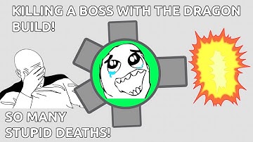 KILLING A BOSS WITH THE DRAGON BUILD (Fighter) - diep.io Turnaround Series #5