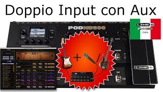 Line6 Pod HD ITA Come collegare due strumenti Tutorial doppio input