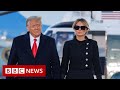 Trump's helicopter leaves White House - BBC News