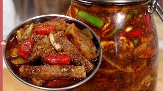 Radish Chili Pickle | Khadeko Mula Ko Achar - Pabs Kitchen