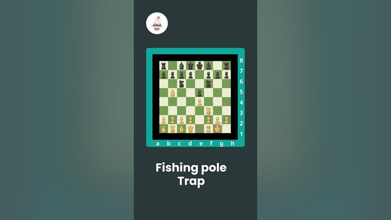 Fishing pole trap Quick win in chess YouTube