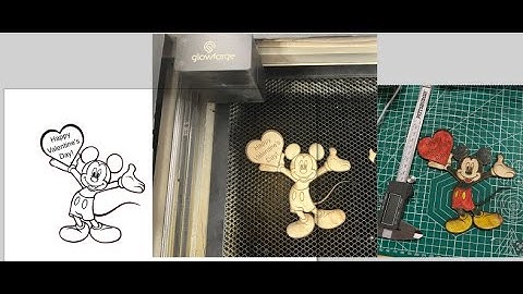 Wooden Valentines Day With a Glowforge laser cutter and Inkscape