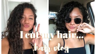 VLOG: soo cut my hair off...