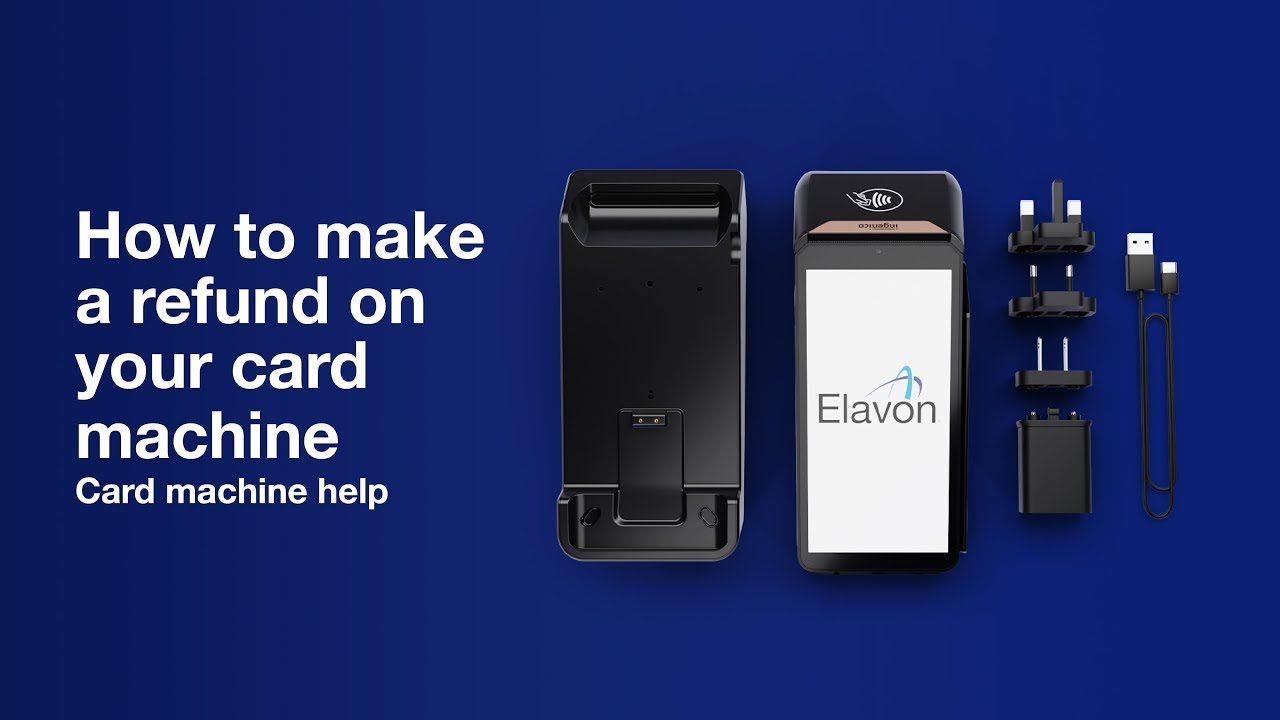 How to make a refund on your card machine - YouTube