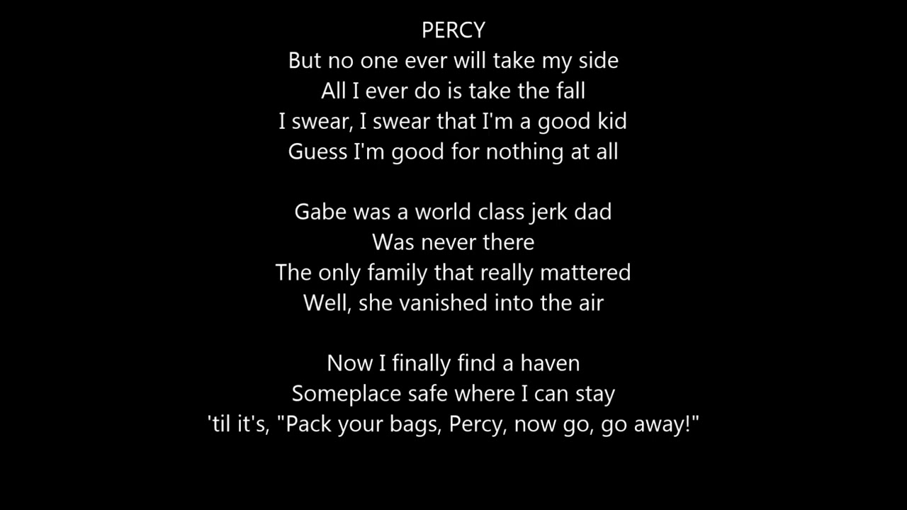 good kid karaoke, the lightning thief musical