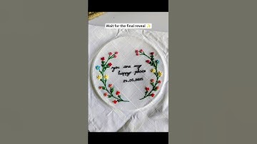 #handembroidery #handkerchief #freepattern#tutirial #art#ytshorts#viral#embroidary#embroiderylover