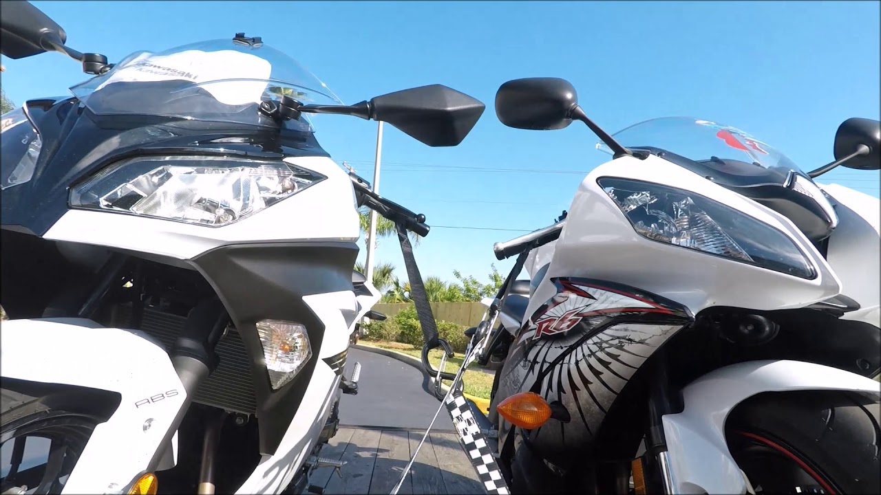 How To Tie Down 2 Bikes On A Trailer For A 1200 Mile Trip YouTube How To Tie Down 2 Bikes On A Trailer For A 1200 Mile Trip YouTube