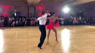 Francesco Arietta & Jessa Mae Briones. Swing presentation dance at Philadelphia Dancesport 2022