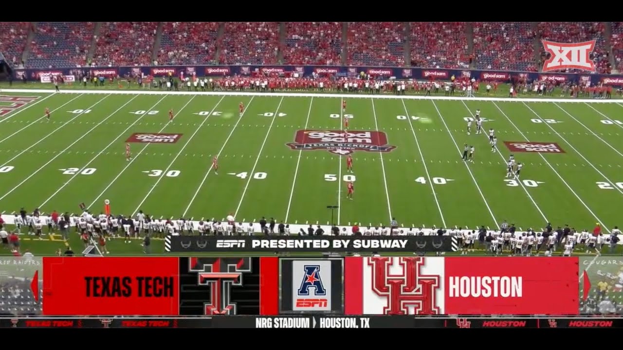 Texas Tech Red Raiders football takes on Houston at NRG Stadium