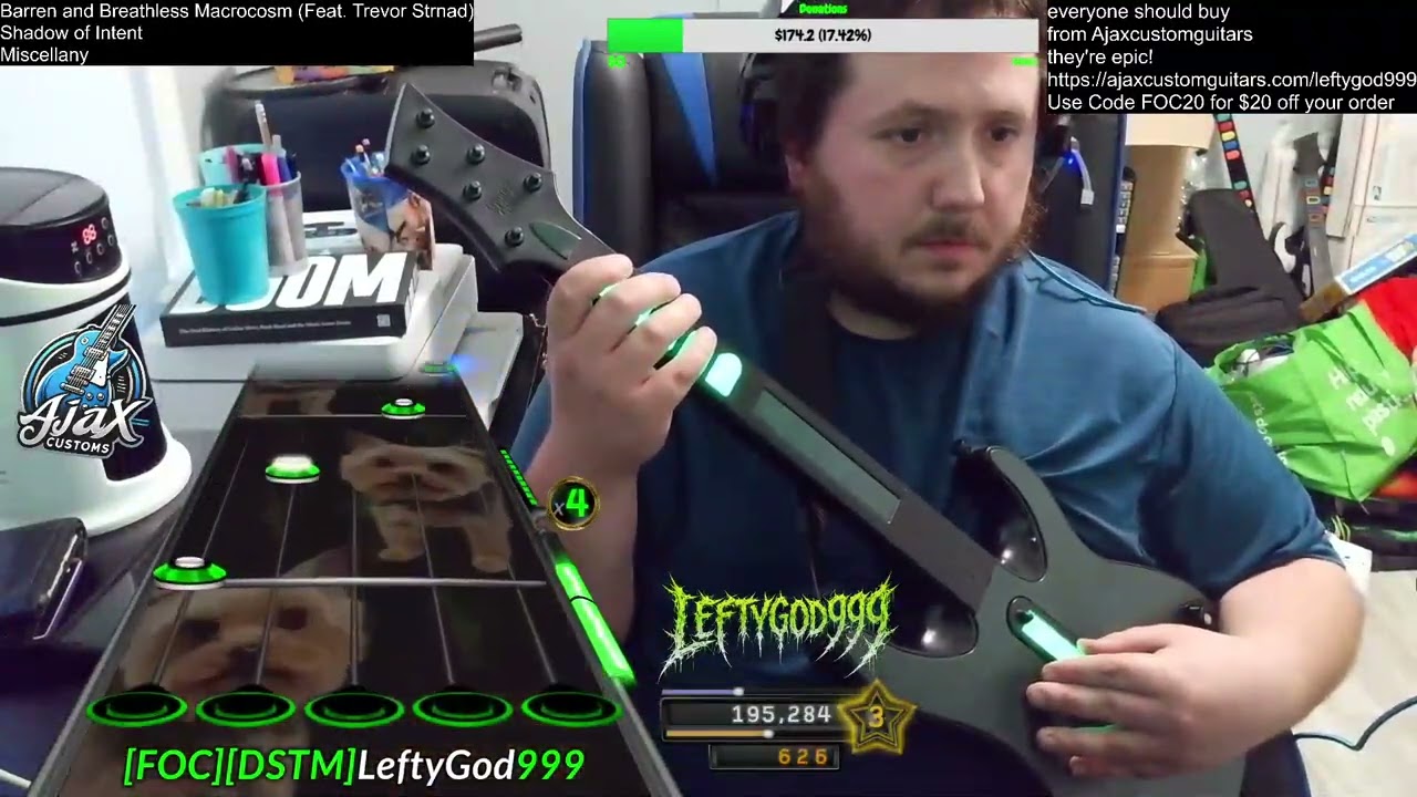 Barren and Breathless Macrocosm Feat. Trevor Strnad FC 100% Guitar Expert Leftygod999