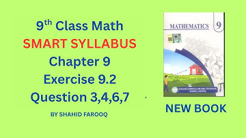 Class 9 Math New Book Smart Syllabus | Ex 9.2 Q3, Q4, Q6, Q7 | Area of Similar Triangles