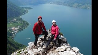 Attersee Dachenwand Loserer klettersteig Salzkammergut