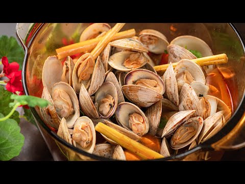 Cách làm Nghêu Hấp Thái siêu ngon đơn giản trong 5 phút ăn là ghiền | Thai clam recipe 2023 vừa cập nhật