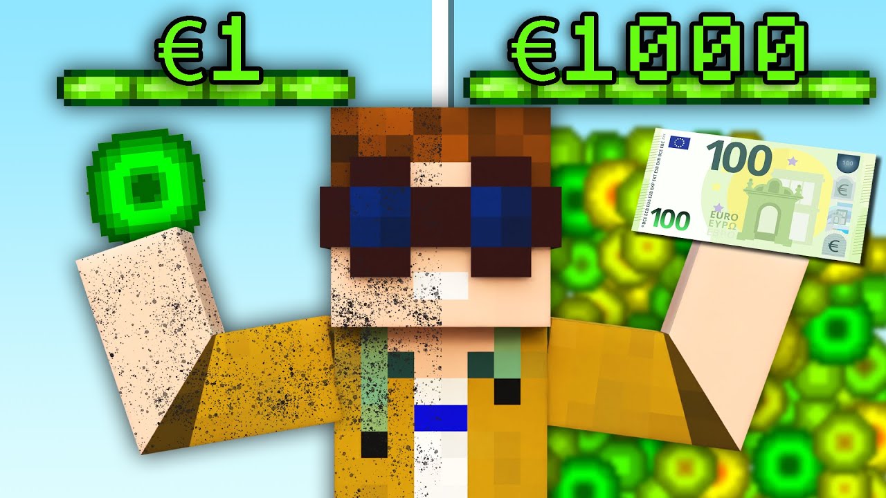 Minecraft, aber EXP = GELD!