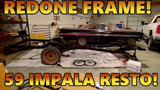 Rebuilding & Repainting My 1959 Chevy Impala Frame! New Bushings & Suspension! How to DIY! (PT 5)