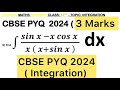 Q) Integration ∫ ( sin x - x cos x ) / x (x + sin x ) dx #class12 #maths#integration #class #