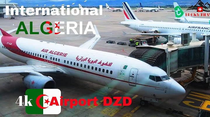 مطار هواري بومدين algeria airport 🇩🇿 (DZD) International Airport | 4k | Walking Tour , تسجيل و ركوب