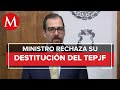 José Luis Vargas rechaza destitución como presidente del TEPJF; "no existe figura de revocación"