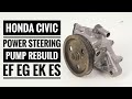 Honda Civic EG EK EF power steering pump repair | power steering pump rebuild | leak repair any car