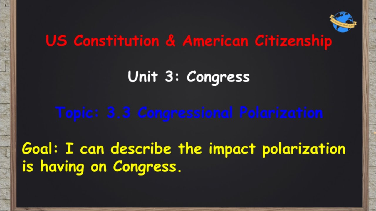 Topic 3.3: Congressional Polarization