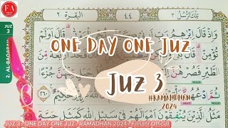 JUZ 3 di Bulan Ramadhan 2024  || ONE DAY ONE JUZ 3