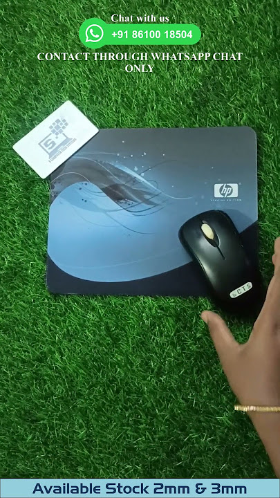 SCTS : Square Mousepad for Computer/Laptop of Printed (Wallpaper HP Logo)