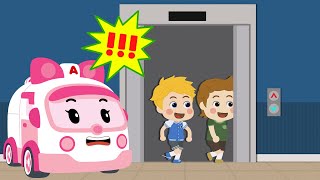How to Use the Elevator│Best Daily life Safety Series🚑│Kids Cartoons│Elevator Safety│Robocar POLI TV