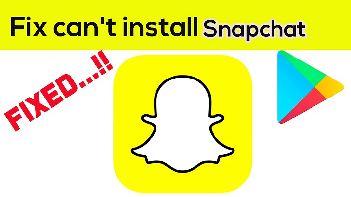 Fix Can't Install Snapchat App Error On Google Play Store in Android & Ios Phone