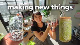 small business diaries  making glass cups from start to finish & celebrating the lunar new year!