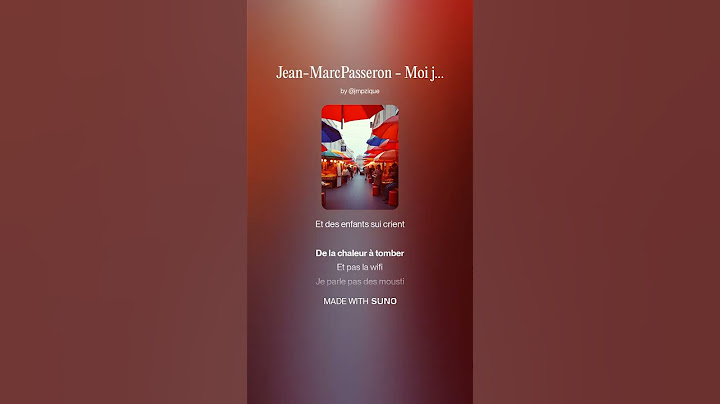 Jean-Marc Passeron  -  Moi je reste à Paris #chanson #musique #musique #Paris