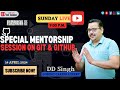 Sunday live  special mentorship session on git  github  by codewit.dsingh git github part2