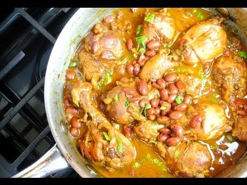 Caribbean Stewed Chicken With Red Beans Recipe.