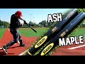 Hitting with the BAUM BAT MAPLE - Wood Baseball Bat Reviews