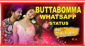 Allu arjun  Buttabomma whatsapp status | in kinemaster