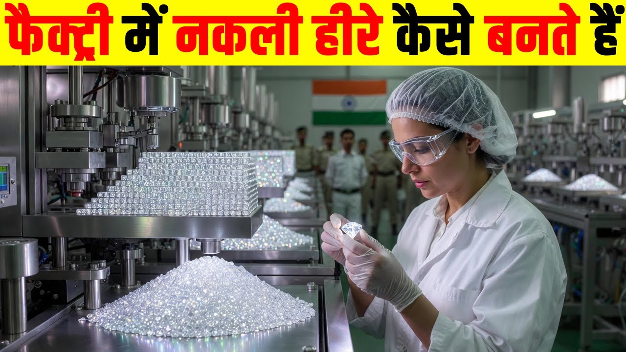 फैक्ट्री में नकली हीरे कैसे बनते हैं? Diamond manufacturing process in factory