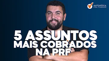 Quais são as matérias que cai na PRF?