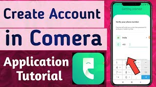 How to Create Account in Comera App screenshot 2