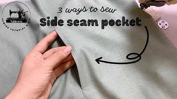 ✅ 3 cách may túi sườn váy | 3 ways to sew a side seam pocket | Easy and useful sewing | Nabiesew