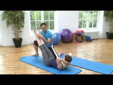 Double Straight Legs Pilates Exercise from yoopod.com
