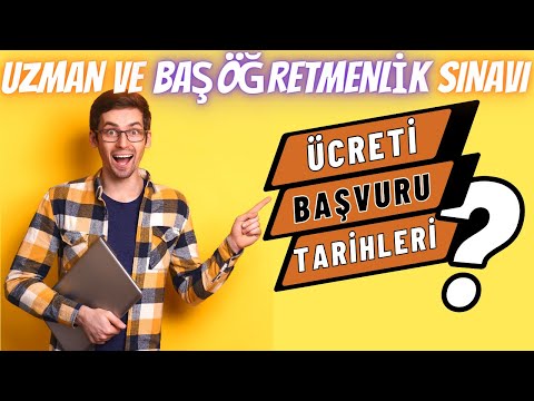 DİKKAT! UZMAN VE BAŞÖĞRETMENLİK YAZILI SINAV BAŞVURULARI İLE MUAF OLANLARIN BAŞVURULARI BAŞLADI