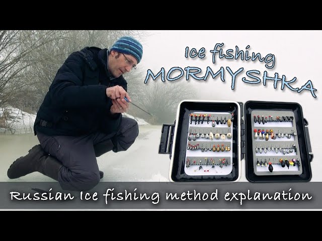 Mormyshka ice fishing, traditional russian ice fishing 2021