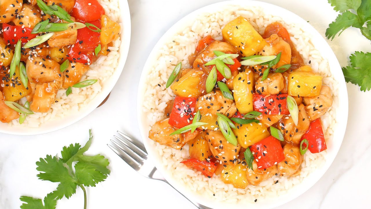 Pineapple Chicken Recipe | Quick + Easy Weeknight Dinner Idea | The Domestic Geek