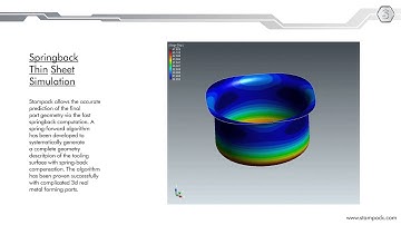 Springback thin sheet simulation | metal forming