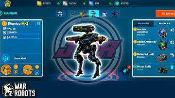 Shenlou with Glory Corona gameplay war robots Update 9.7 #warrobots