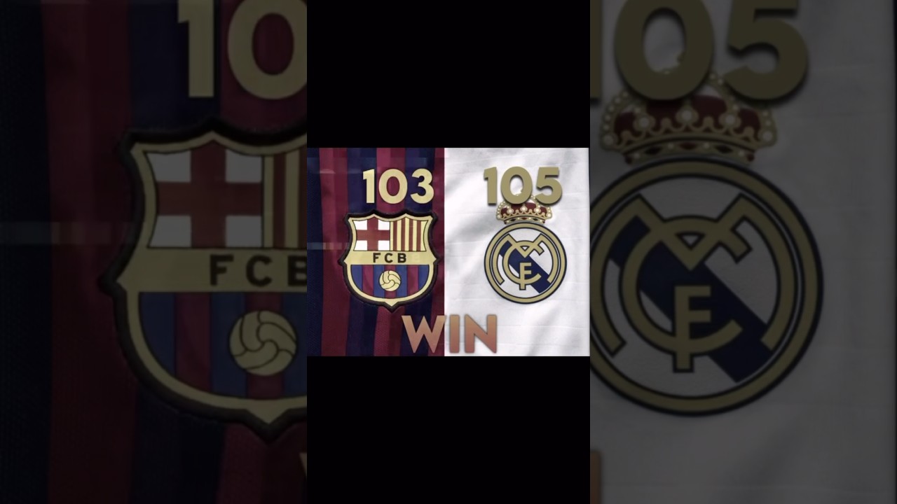 Barcelona vs Real Madrid. 
