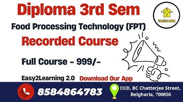 Diploma 3rd Sem FPT Tuition Details | By Easy2Learning